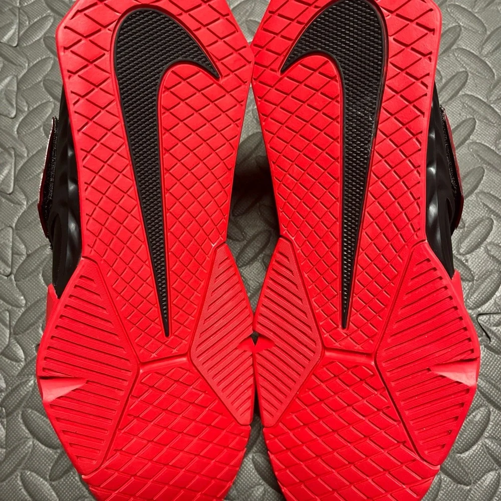Nike Savaleos Weightlifting Shoes Black Red CV5708-002 Men's 10.5 NEW - Picture 8 of 10
